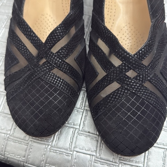 VALLEVERDE suede metallic silver low heels size 37 1/2 (6) - Picture 11 of 11